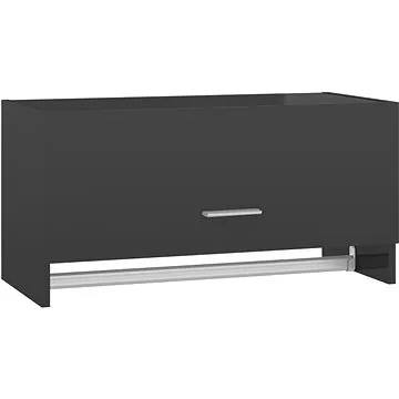 Šatní skříň šedá s vysokým leskem 808250 (808250)