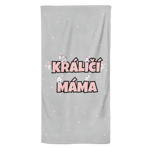 Osuška Králičí máma (Velikost osušky: 70x140cm)