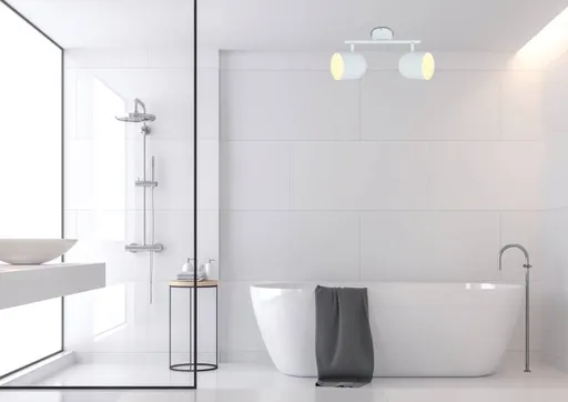 Nástěnná/stropní pásková lampa bílá 2xE27 Azuro