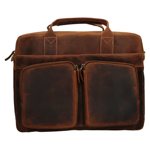 Pánská kožená taška na notebook HGL Remmy - koňak