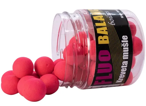 Carp inferno balanced boilie fluo 16 mm 150 ml - kreveta mušle