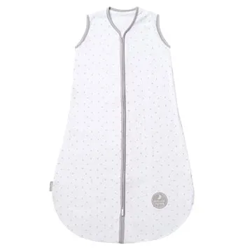 Natulino extra tenký letní WHITE GREY LEAVES / GREY, 1vrstvý (BABYs004nad)