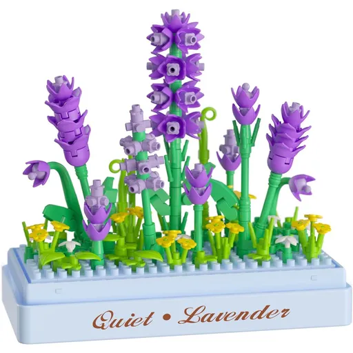 Stavebnice mini KOCO Levandule plast 239ks v krabičce 11x12x5cm