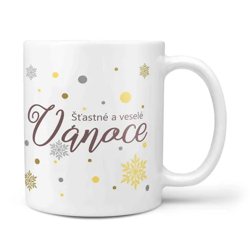 Hrnek Šťastné a veselé vánoce (Náplň hrníčku: Žádná)