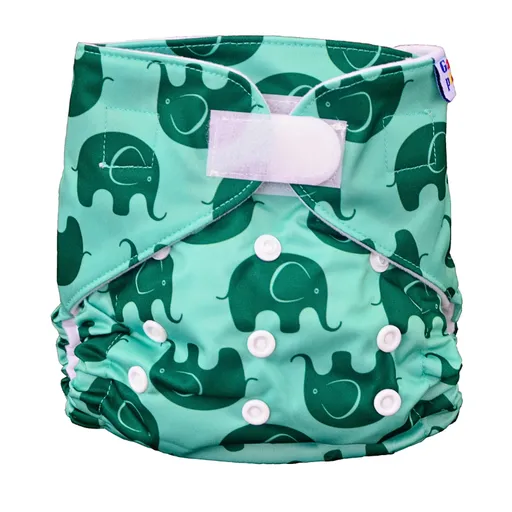 GaGa's pleny Látková plena AIO Slon na suchý zip