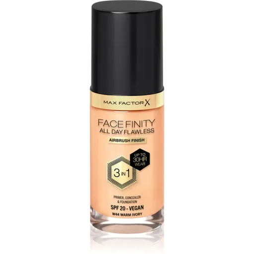 Max Factor Facefinity All Day Flawless dlouhotrvající make-up SPF 20 odstín 44 Warm Ivory 30 ml