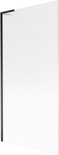 MEXEN/S Next L vanová zástěna FIX 90 x 150, proužky, černá 895-090-000-03-09-70