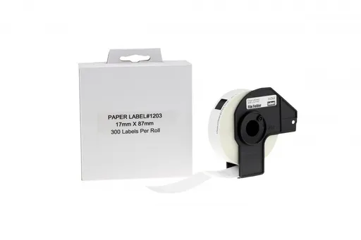 Kompatibilní role etiket pro Brother DK-11203, 17mm x 87mm, 300 etiket