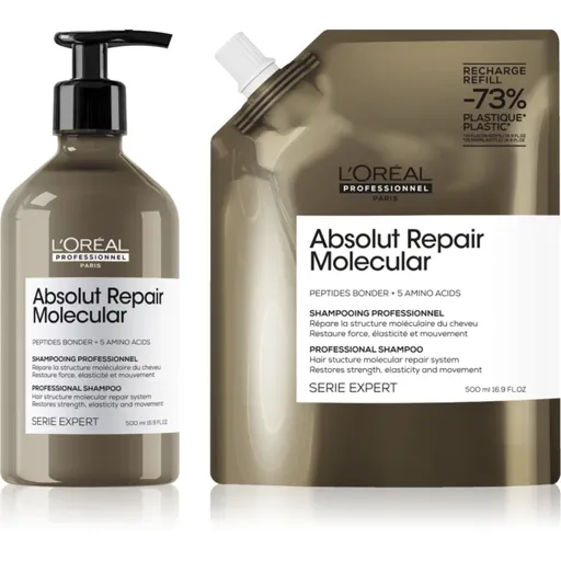 L’Oréal Professionnel Serie Expert Absolut Repair Molecular výhodné balení pro poškozené vlasy