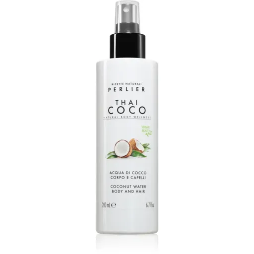 Perlier Thai Coco Coconut Water Body And Hair parfémovaný sprej na tělo a vlasy na tělo a vlasy vůně 200 ml