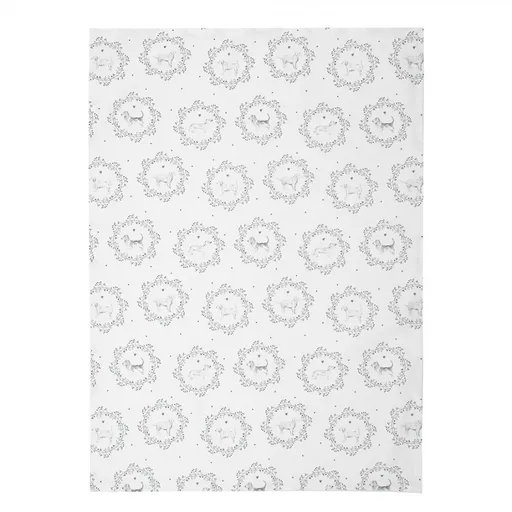 Kuchyňská utěrka s pejsky Lovely Grey Dogs - 50*70 cm  Clayre & Eef