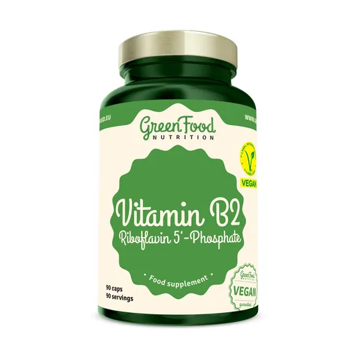 GreenFood Vitamin B2 Riboflavin 5`Phosphat 90 kapslí