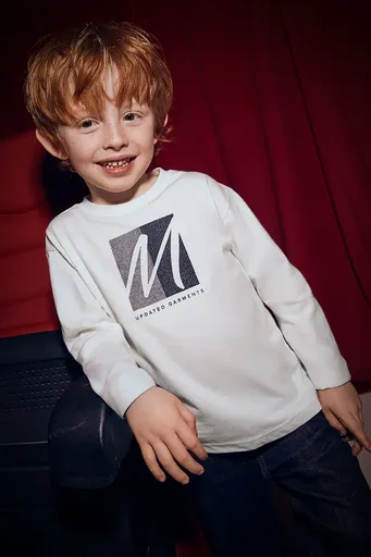 Dětské bavlněné tričko s dlouhým rukávem Mayoral