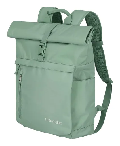 Roll-top batoh Travelite Basics Roll-up Backpack Light green
