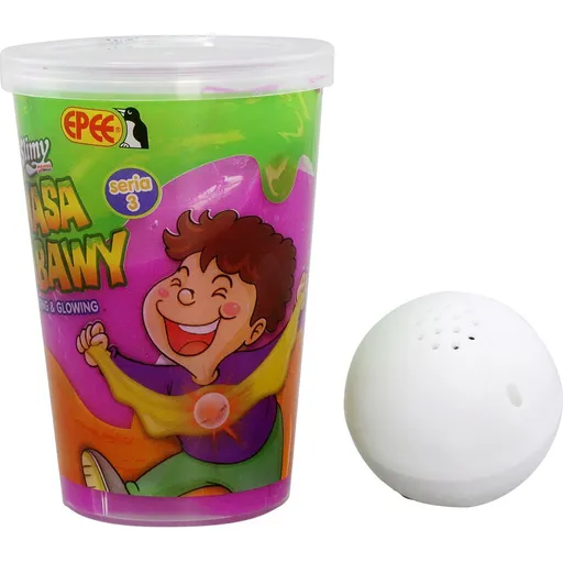 Slimy S3 sliz se svítící kuličkou fialový