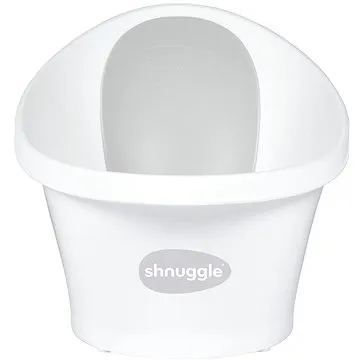 Shnuggle vanička bílá s šedou opěrkou new (SBP_WGY_EUR)