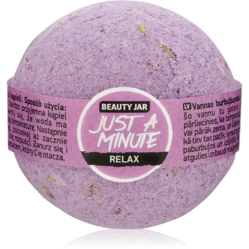 Beauty Jar Just A Minute Relax koupelová bomba se sladkým mandlovým olejem a levandulí 150 g