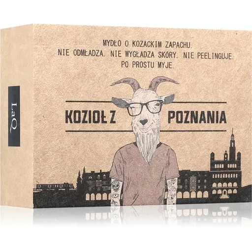 LaQ Goat From Poznaň luxusní tuhé mýdlo 85 g