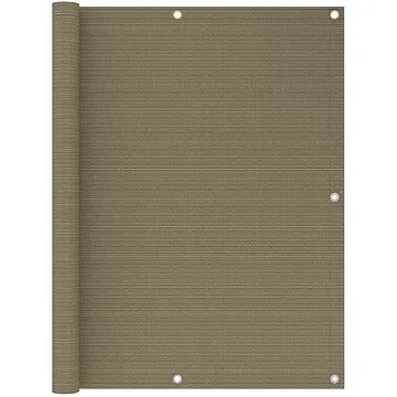 Balkonová zástěna taupe 120 x 500 cm HDPE (310966)