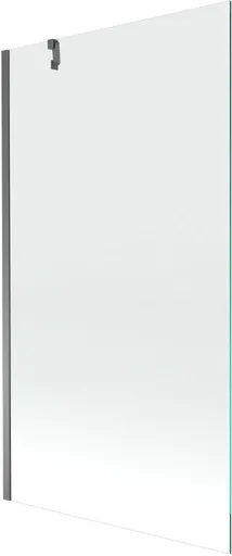 MEXEN/S Next vanová zástěna FIX 100 x 150, transparent, grafit metal 895-100-000-00-00-95