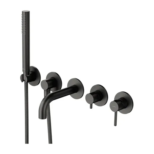 OMNIRES Y vanová baterie s 5 otvory pro podomítkovou instalaci, grafitová Y1237-1SGR