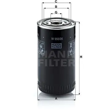 MANN-FILTER W950/26 (W950/26)