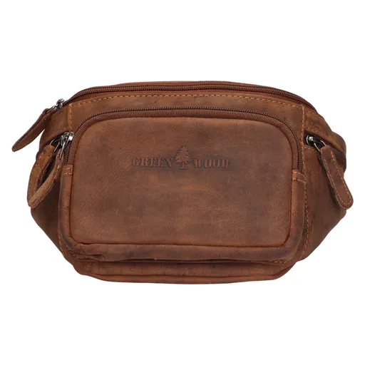 Pánská kožená ledvinka Greenwood Terras - koňak