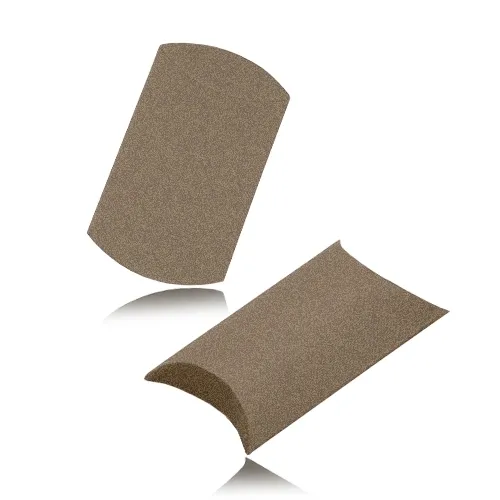 Tmavě hnědá dárková krabička s metalickým povrchem