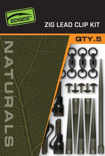 Fox Montáž Edges Naturals Zig Lead Clip Kit 5ks,Fox Montáž Edges Naturals Zig Lead Clip Kit 5ks