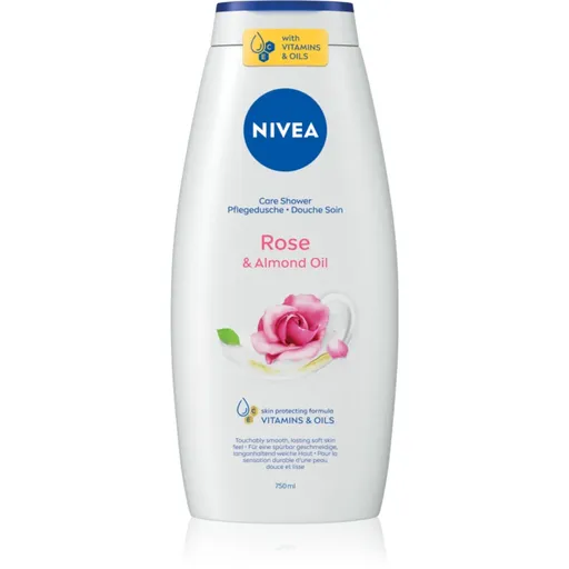 NIVEA Rose & Almond Oil sprchový gel 750 ml