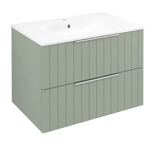 SAPHO CIRASA STRIP umyvadlová skříňka 69,8x52x46cm, verde CR701-4444S