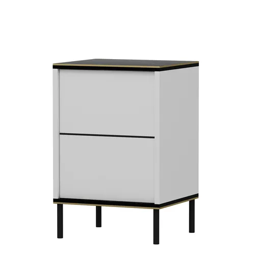 Noční stolek Imaj White Marble