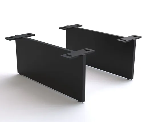 Podnož závěsná 15 cm kov černá pro skříňový nábytek hloubky 40