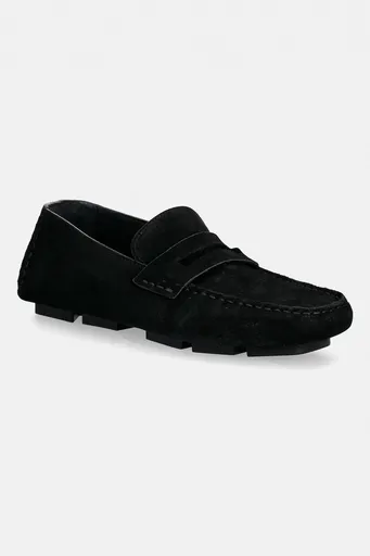 Semišové mokasíny Calvin Klein SQUARE DRIVER SUEDE