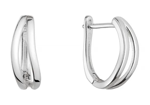 Evolution Group - Pavona Něžné kruhové náušnice ze stříbra 61018