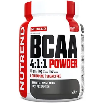 Nutrend BCAA 4:1:1 POWDER, 500 g, cherry (8594014860924)