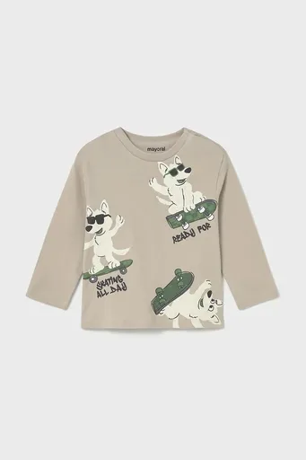 Dětské bavlněné tričko s dlouhým rukávem Mayoral