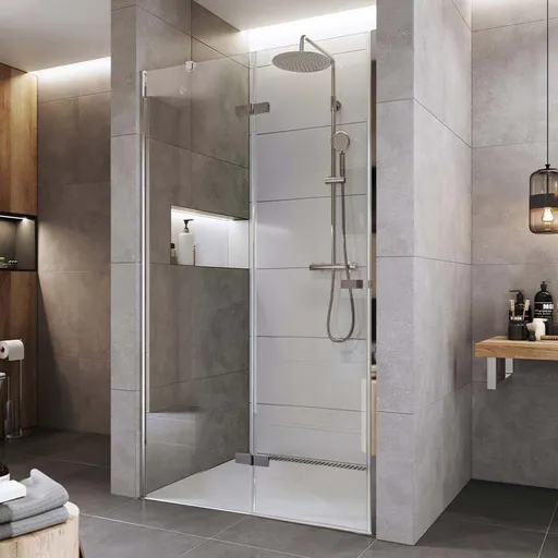 Mereo Sprchové dveře, Novea, 110x200 cm, chrom ALU, sklo Čiré, levé provedení CK10511ZL