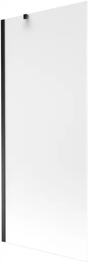 MEXEN/S Next vanová zástěna FIX 80 x 150, mražené sklo, černá 895-080-000-00-30-70