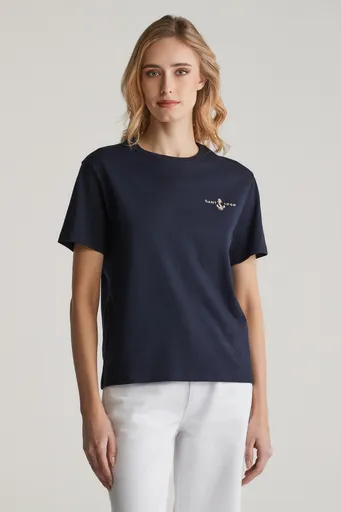 TRIČKO GANT ANCHOR SS T-SHIRT EVENING BLUE