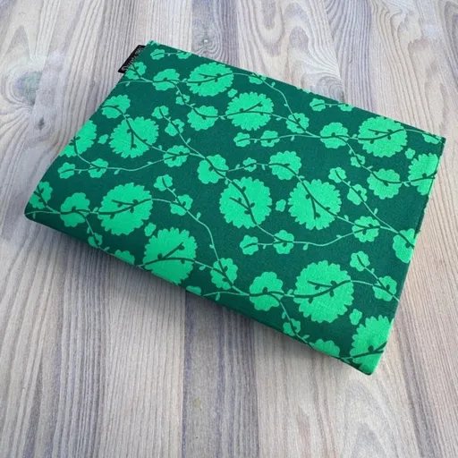 Obal na knihu - Zelené větvičky (S)