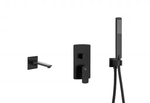 KFA MOKAIT podomítková vanová baterie, černá 5539-401-81