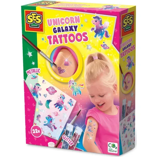 SES Galaxy tetování jednorožci, 32 ks