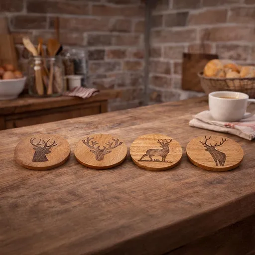 Gilde Podtácky Jelen, sada 4 ks