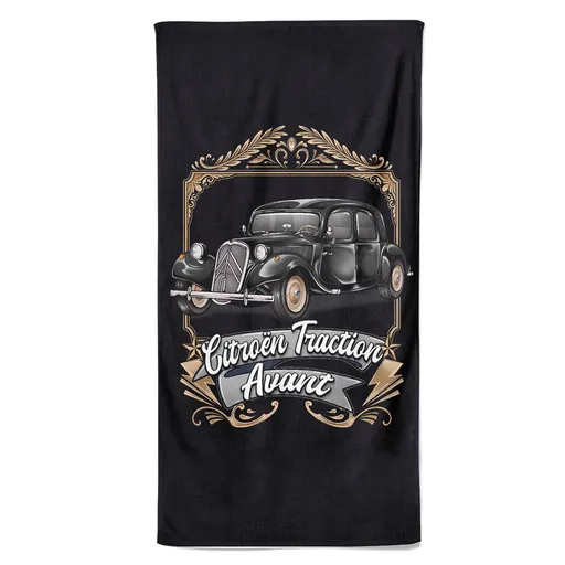Osuška Citröen Traction Avant black (Velikost osušky: 100x170cm)