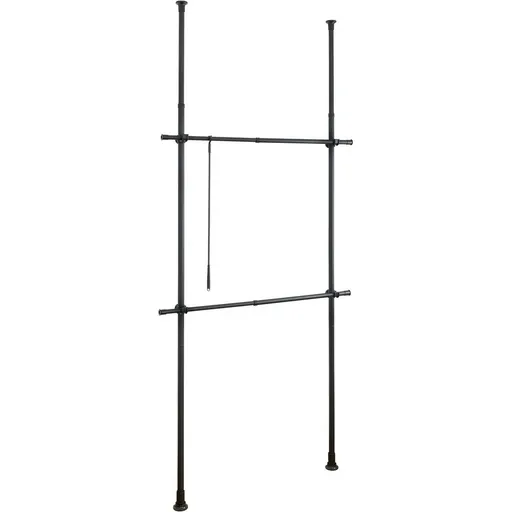 Wenko Teleskopické věšáky Herkules Basic, černá