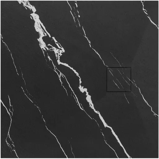 REA Sprchová vanička Magnum CARRARA BLACK 90x90 REA-K7008
