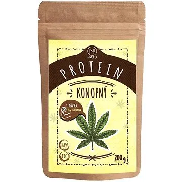 NATU Konopný protein BIO 200 g (8595653804881)