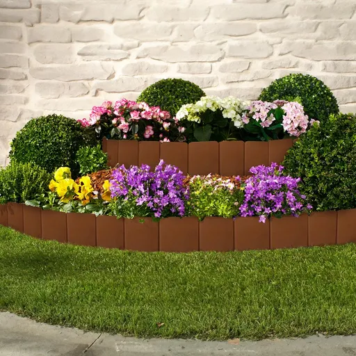 RUCO Zahradní palisáda, hladká, hnědá, 10 ks