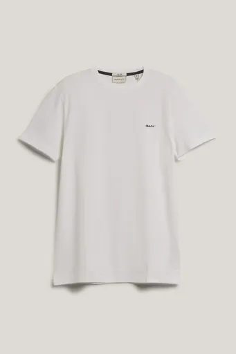 TRIČKO GANT SLIM CONTRAST PIQUE SS TSHIRT WHITE